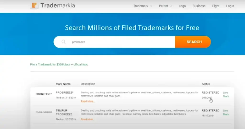 Trademarkia for Backup Research