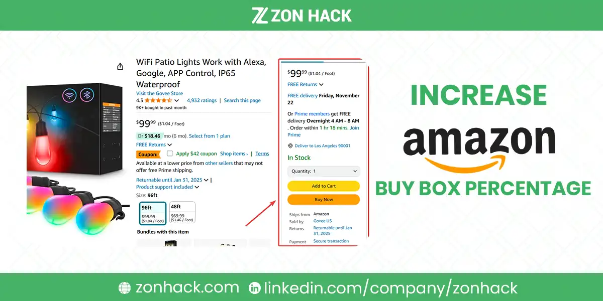 How to Increase Amazon Buy Box Percentage