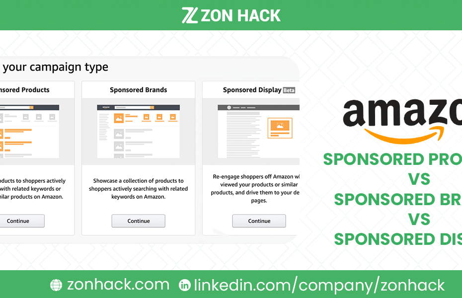 Amazon Sponsored Products vs Sponsored Brands vs Sponsored Display