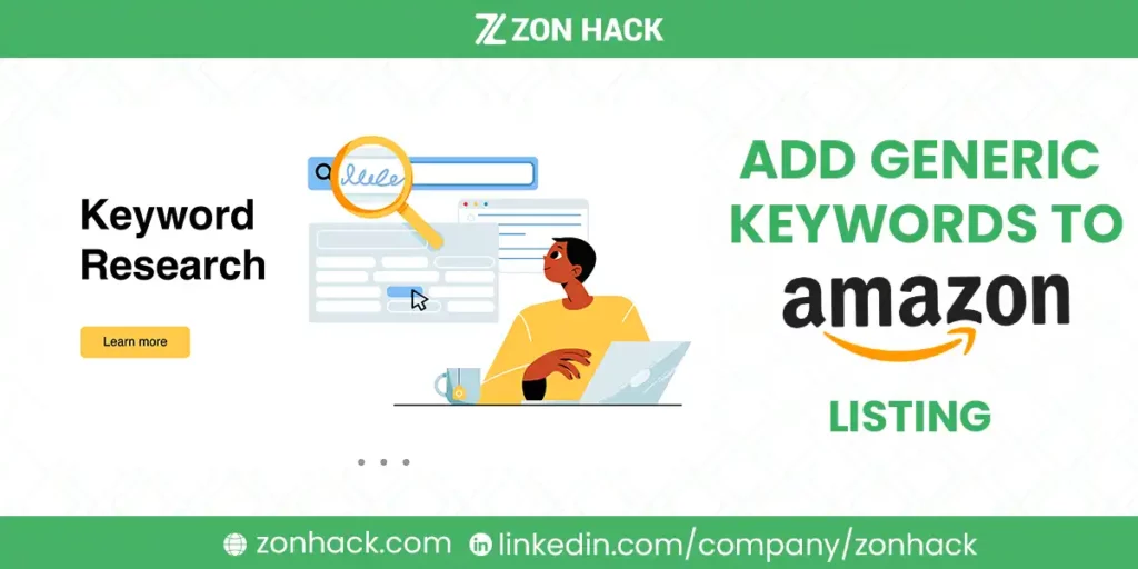 How to Add Generic Keywords to Amazon Listing