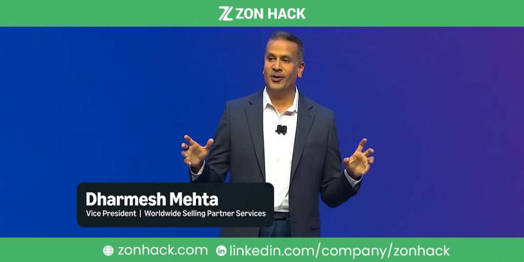 Dharmesh Mehta talking in Amazon Accelerate