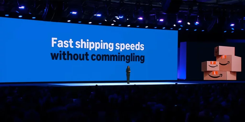 Nadya Dhalla explaining Fast Shipping Speeds Without Commingling